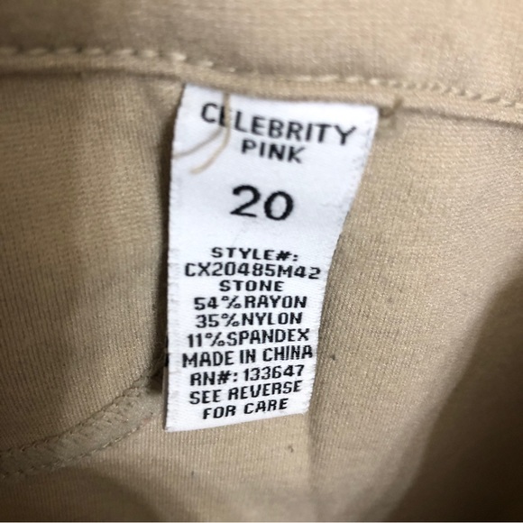 Celebrity Pink Woman’s 20 Boot Cut Jeans Khakis - Picture 7 of 11